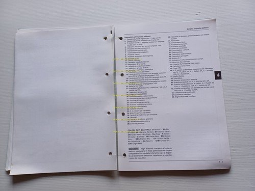 Piaggio X9 500 2001 manuale officina TELAIO originale italiano