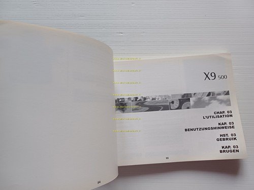 Piaggio X9 500 Evolution manuale uso manutenzione libretto istruzioni originale