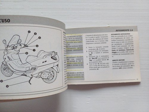 Piaggio X9 500 ie 4V 2001 manuale uso manutenzione libretto …