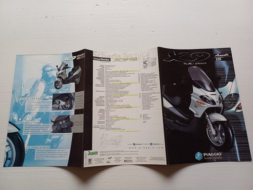Piaggio X9 Amalfi 125 2002 depliant originale ITALIANO