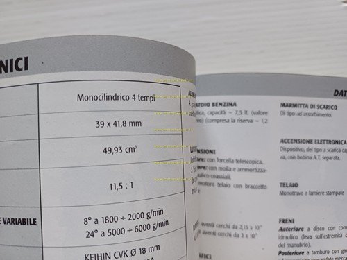 Piaggio ZIP 50 4T 2000 manuale uso manutenzione libretto italiano …