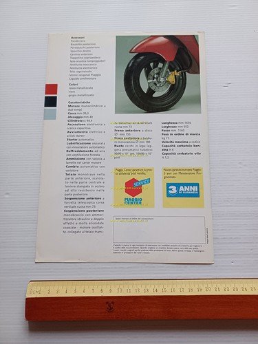 Piaggio ZIP 50 depliant italiano originale