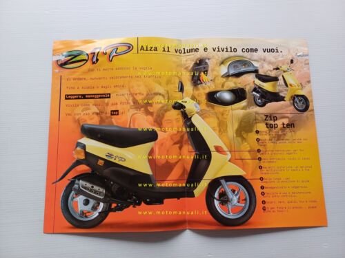 Piaggio Zip 50 scooter 1999 depliant italiano originale