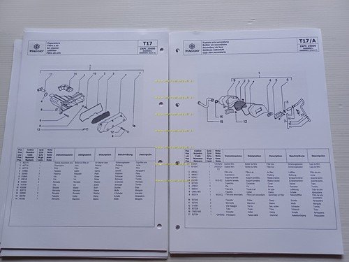 Piaggio ZIP 50 SP H2O 2001-2004 catalogo ricambi originale