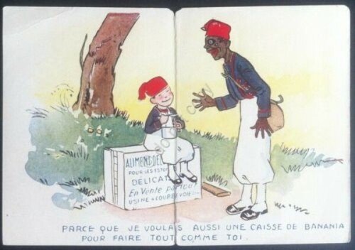 Pieghevole pubblicitario - Bevanda Banania - Francia - 1912/15