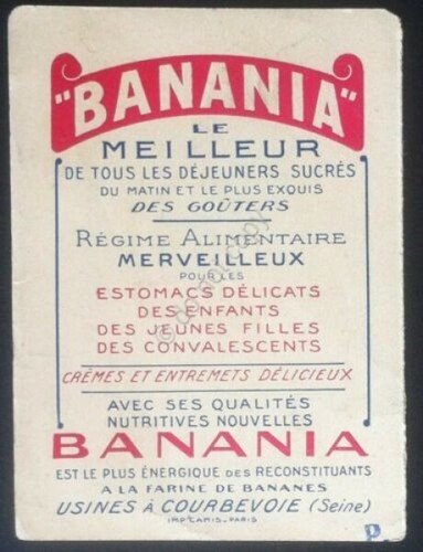 Pieghevole pubblicitario - Bevanda Banania - Francia - 1912/15