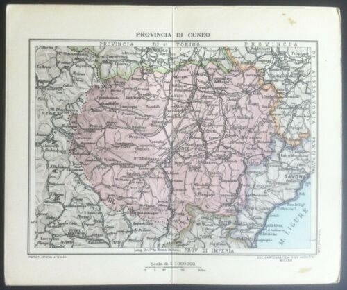 Pieghevole pubblicitario - Laboratorio Zoja - cartina provincia Cuneo - … | Immagine Gallery 2