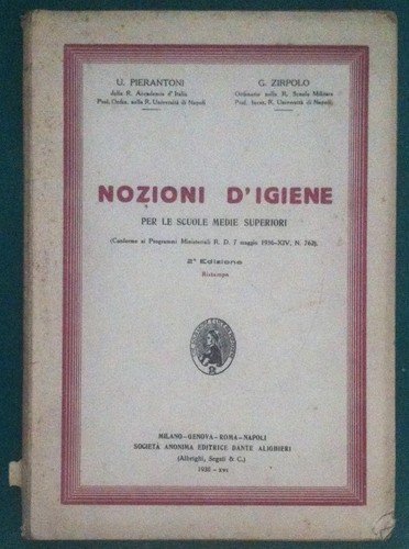 Pierantoni Zirpolo - Nozioni d'Igiene per le scuole medie - …