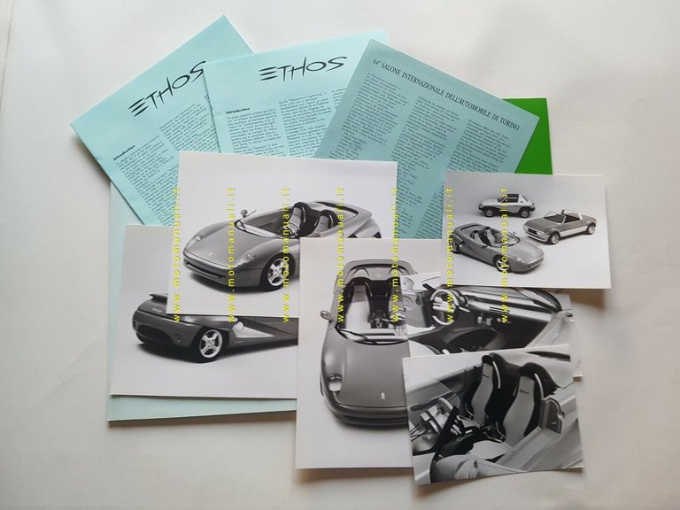 Pininfarina Ethos Prototipo 1992 cartella stampa originale press kit