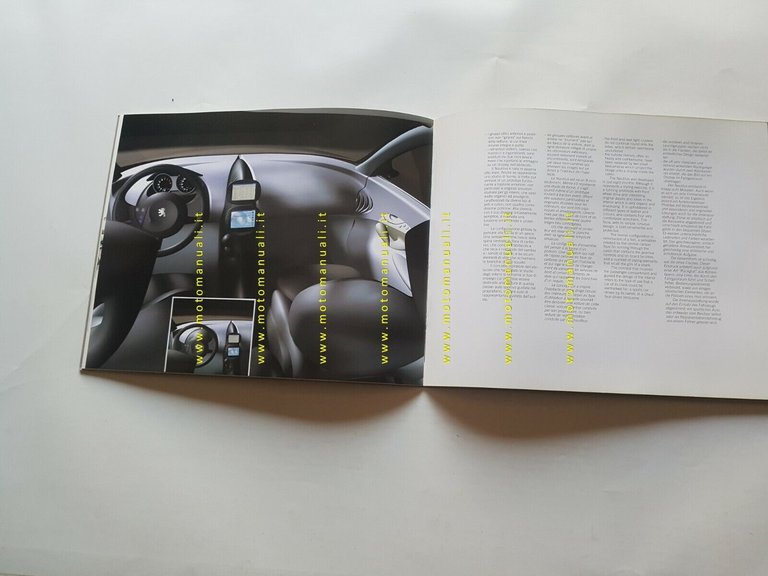 Pininfarina Peugeot Nautilus Prototipo 1997 cartella stampa originale press kit