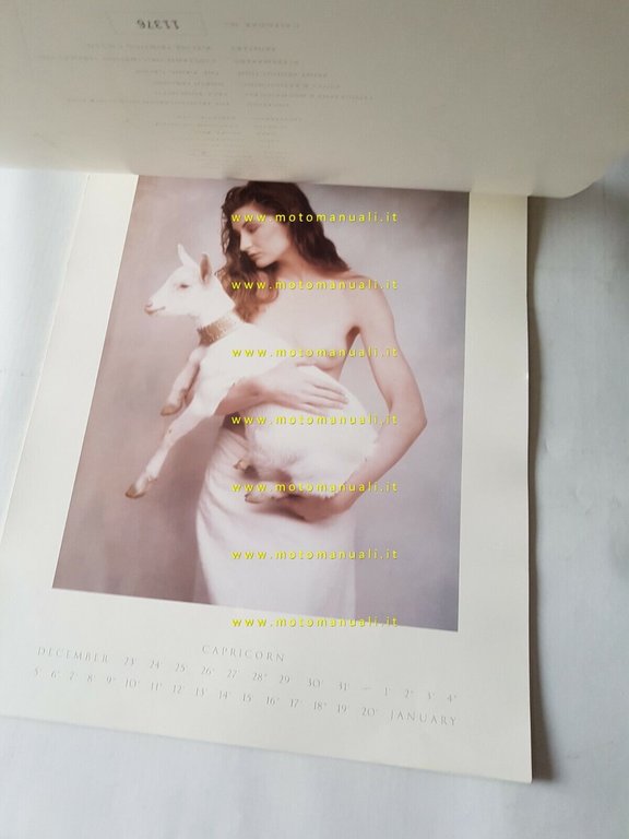 Pirelli calendario 1989 originale no depliant brochure