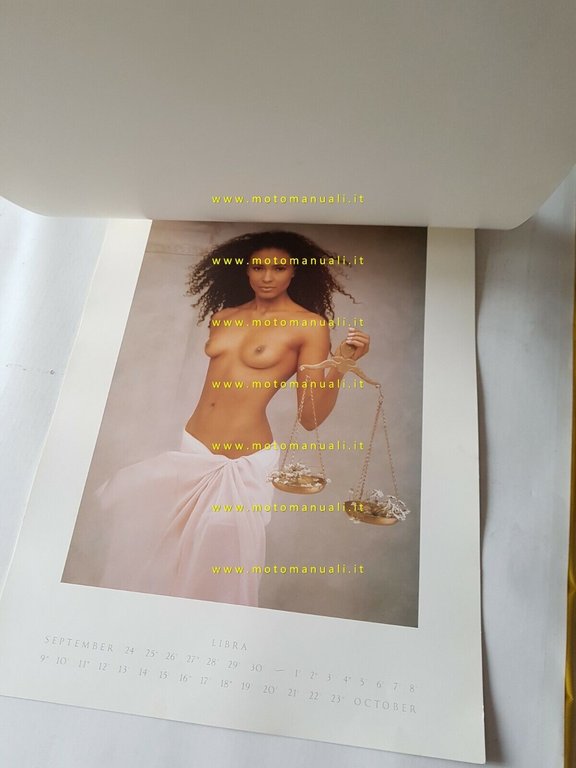 Pirelli calendario 1989 originale no depliant brochure