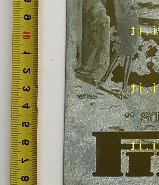 Pirelli Pneumatici Stella Bianca cliché di stampa anteguerra originale