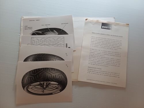 Pirelli presentazione pneumatico moto Demon 1987 cartella stampa - Press …