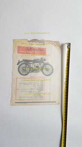 Pirotta 75 Sport Lusso depliant moto anni 50 italiano originale …