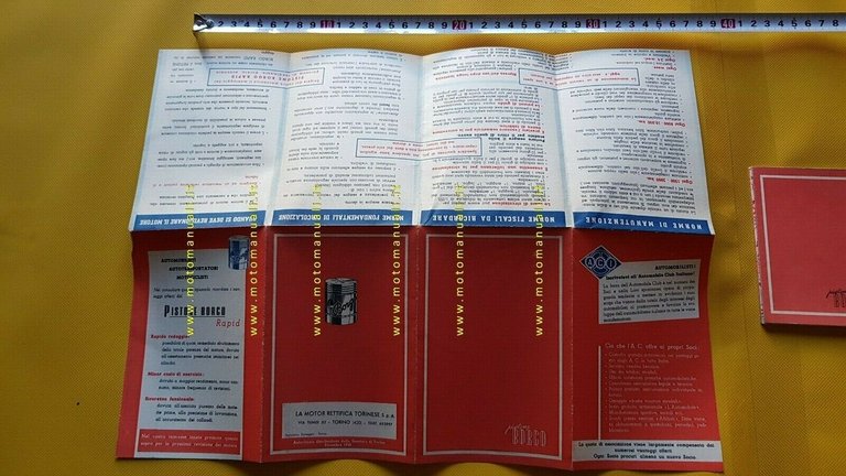 Pistone Borgo 2 cartine stradali Italia 1949 e 1951 no …