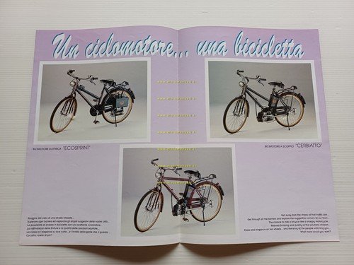 Pizeta Scoiattolo 50 bici a motore depliant ITALIANO originale