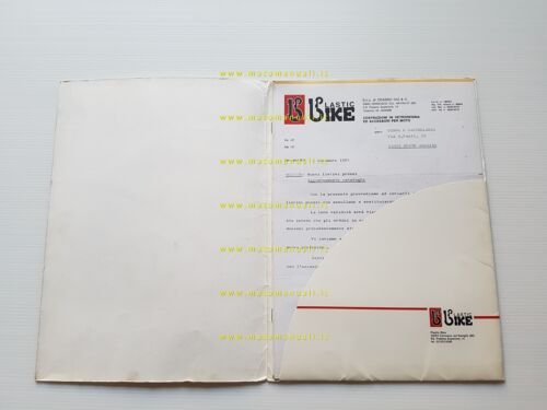 Plastic Bike catalogo 1985 produzione carenature aftermarket depliant originale
