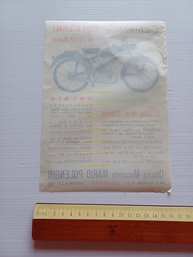 Polenghi 48 3V anni 50 depliant originale