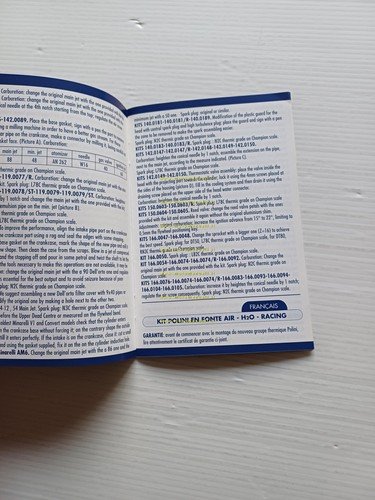 POLINI manuale istruzioni montaggio kit Ghisa H2O Racing originale