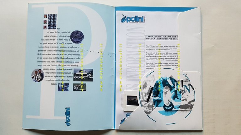 Polini Minibike 2000 circa CARTELLA STAMPA originale no depliant brochure