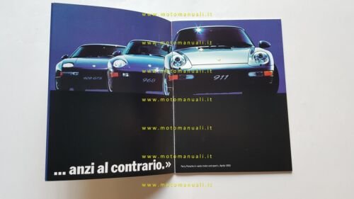 Porsche 911 - 928 - 968 1993 depliant originale ITALIANO