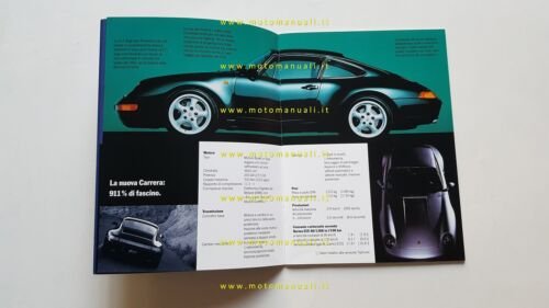 Porsche 911 - 928 - 968 1993 depliant originale ITALIANO