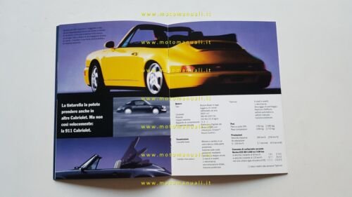 Porsche 911 - 928 - 968 1993 depliant originale ITALIANO