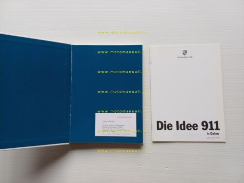 Porsche 911 1996 opuscolo pubblicitario depliant originale testo tedesco
