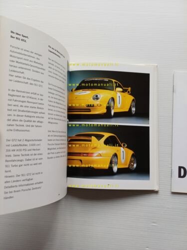 Porsche 911 1996 opuscolo pubblicitario depliant originale testo tedesco