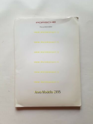 Porsche CARTELLA STAMPA modelli 1995 originale NO depliant