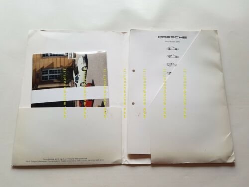Porsche CARTELLA STAMPA modelli 1995 originale NO depliant