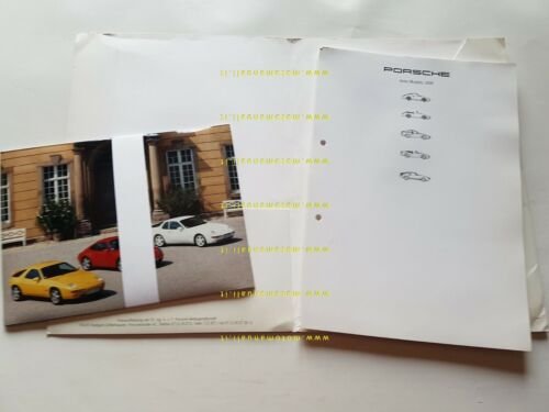 Porsche CARTELLA STAMPA modelli 1995 originale NO depliant