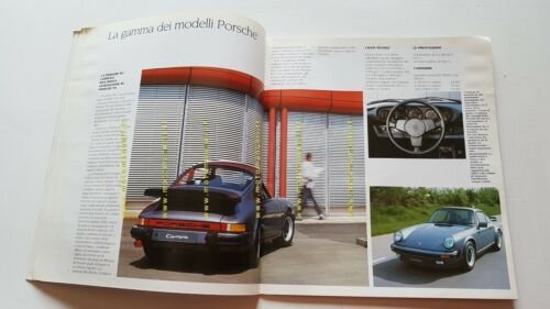 Porsche catalogo modelli 1983-84 depliant ITALIANO originale brochure