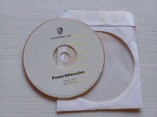 Porsche nuovi modelli 2000 CD-ROM da cartella stampa originale