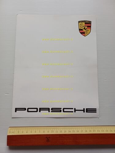 Porsche presentazione 911 Carrera 4 1989 depliant francese originale