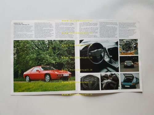 Porsche produzione modelli 1978 depliant originale italiano