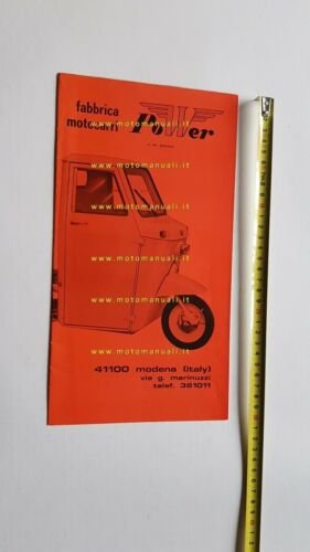 POWER 50 Motocarri produzione modelli 1971 depliant catalogo originale Brochure