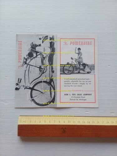 PowerBike ruota motorizzata micromotore depliant USA originale