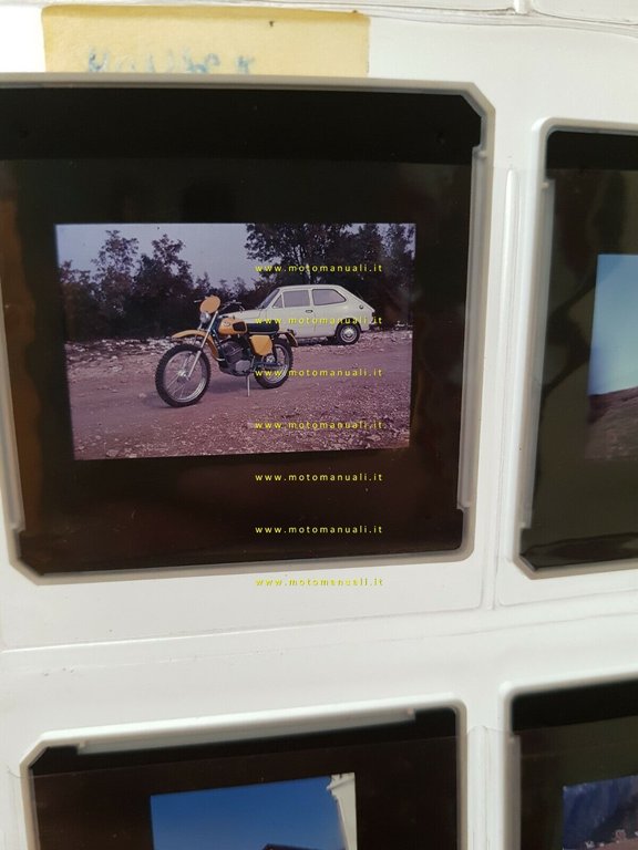 Prova Monark 125 ISDT 1973 servizio fotografico professionale 39 diapositive