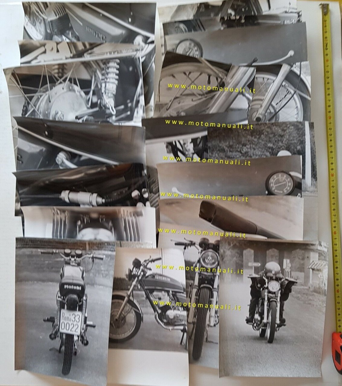 Prova Motobi 125 2C 1973 servizio fotografico professionale rivista 19 …