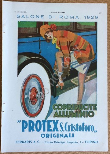 Pubblicità - Copriruote in alluminio - Salone 1929 - Da … | Immagine principale