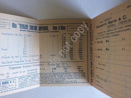Pubblicità - Oleificio Berio & C. - Olio d'Oliva - …