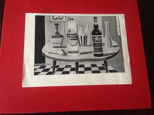 Pubblicità Advertising Pizzolotto curacao rifilatura da rivista anni '50