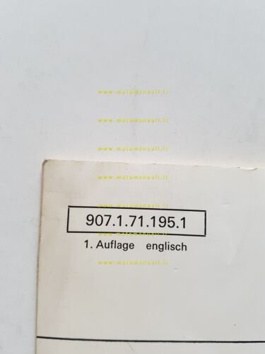 Puch 125 - 175 Cross-Enduro 1971 manuale uso manutenzione originale …