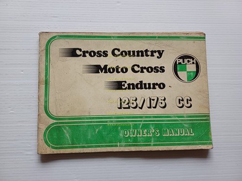 Puch 125-175 Cross Country - Cross- Enduro 1971 manuale uso …