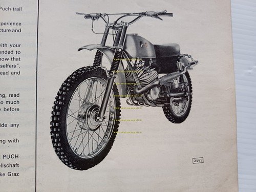 Puch 125-175 Cross Country - Cross- Enduro 1971 manuale uso …