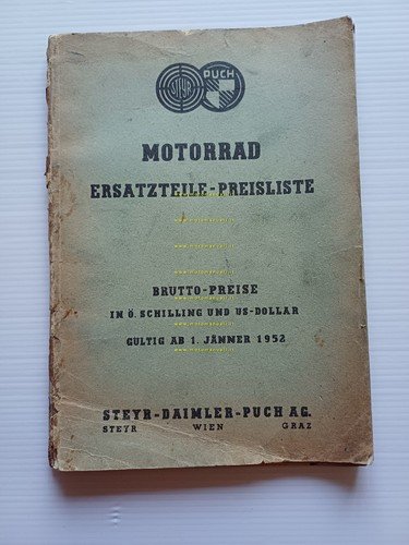 Puch 125 T - TT - TS listino prezzi parti …