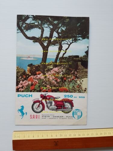 Puch 250 SGS 1956 depliant italiano originale