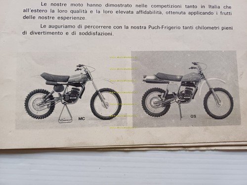 Puch Frigerio GS 125 175 250 -MC 125 250 1978 …